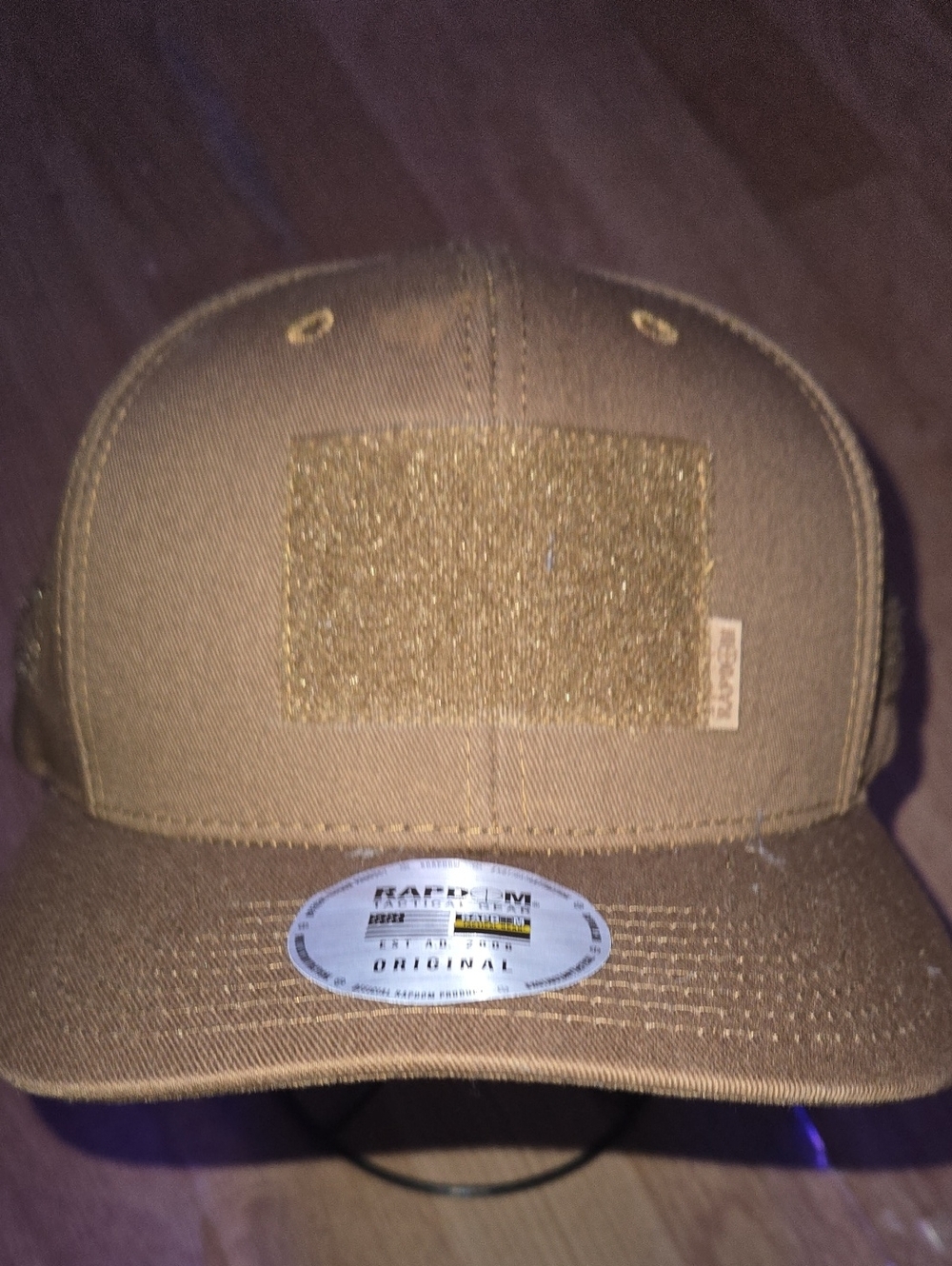 Rapdom Tactical Gear Tan Front Patch  Cap